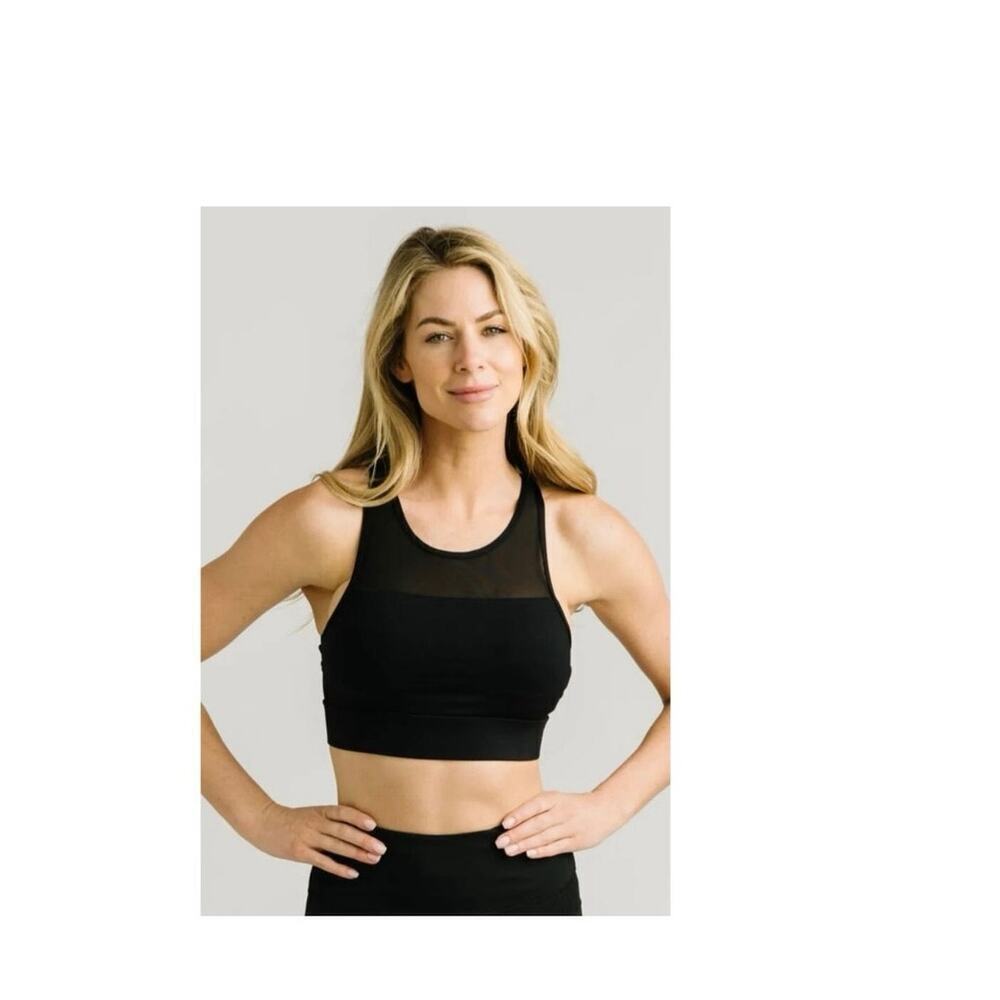 Zyia All Star Black Sports Bra Medium athletic walking support - Picture 6 of 7